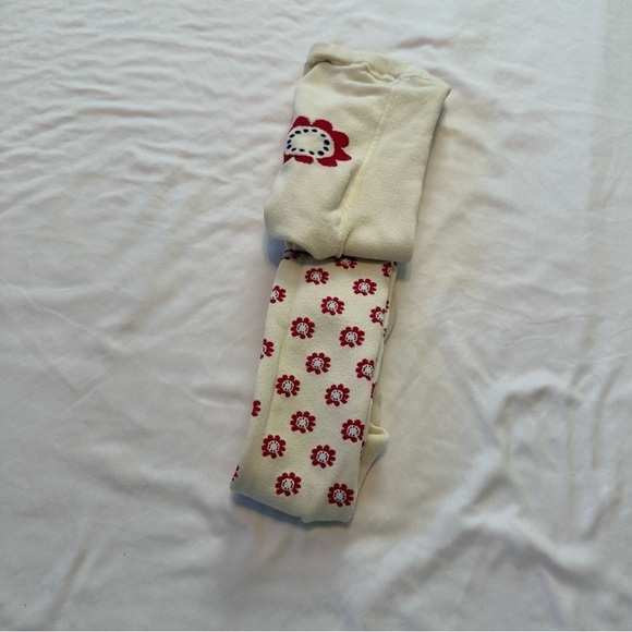 Lands End Daisy Tights Cotton & Polyester Thick Size M 10-12 - Picture 4 of 9